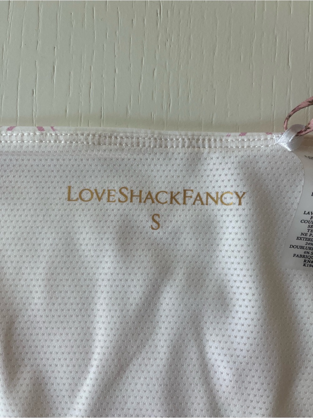 LoveShackFancy Kudura Cropped Active Top - (NWT) - SM - Picture 2 of 5